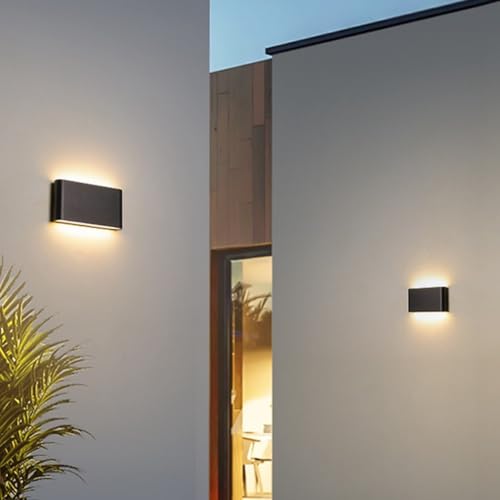 Lámpara de pared exterior e interior moderna para decorar salones y terrazas con luz LED 4