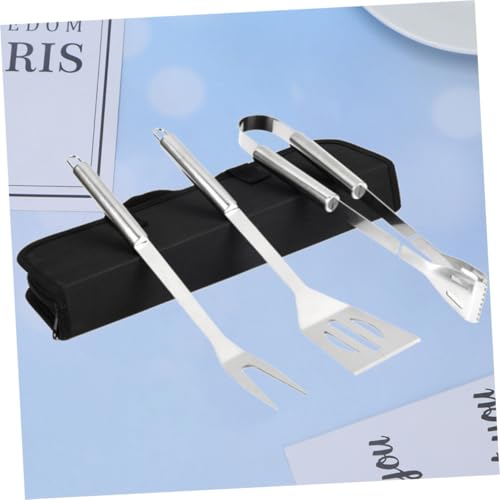 Set de 3 accesorios para parrilla en acero inoxidable miniatura 3