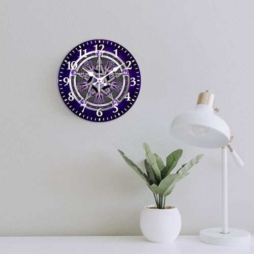 Reloj de pared analógico redondo vintage 30cm miniatura 5