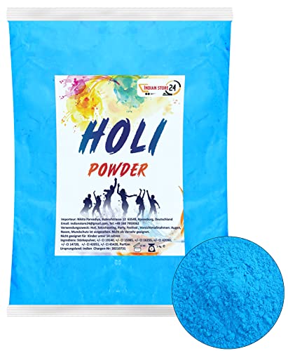 INDIAN STORE 24 Holi Gulal Poudre Soluble dans l'eau Festival Naturel séance Photo Rangoli Couleurs Poudre Arc-en-Ciel Sainte Couleur Poudre Photos fête Baby...