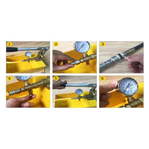 TNEHOD Manual Pressure Test Pump 1.6 MPa 232psi, Semi- or Fully-Enclosed Tank, Hand-Operated Hydrostatic Pump, for Pipeline & Valve Leak Testing by TNEHOD - Used condition - Image 3