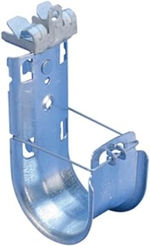 nVent CAT21HP24 CADDY Cat HP J-Hook with Hammer-On Flange Clip, Swivel, Pregalvanized/nVent CADDY Armour Finish, 1 5/16" Diameter, 2.29 in2 Area, 1/8"-1/4" Flange, Steel/Spring Steel Material