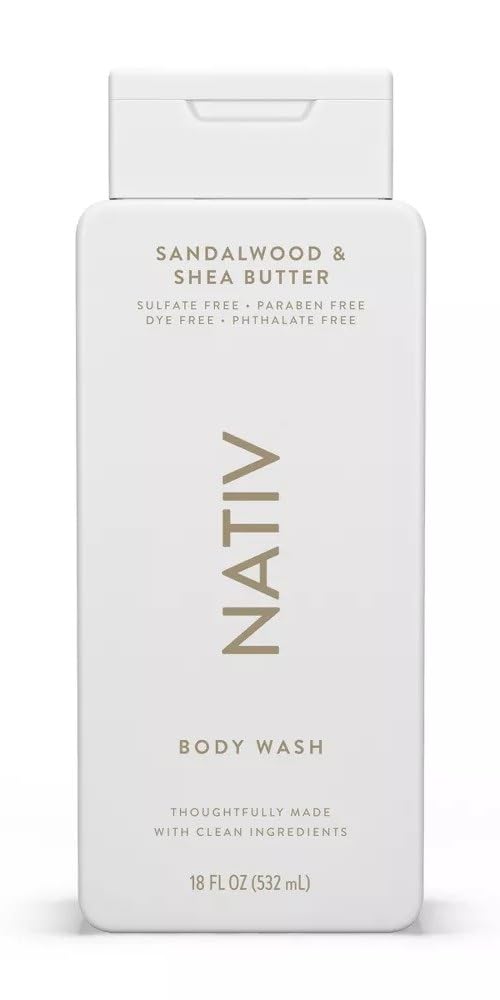 New Limited Edition Collection Body Wash By Native.e - (1) bottle 18 FL OZ (Sandalwood & Shea Butter)