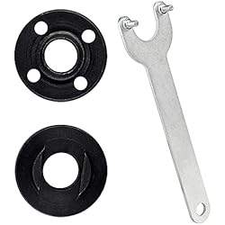 Juliyeh Juego de 3 piezas de amoladora llave de ángulo de brida llave de tuerca de bloqueo de metal Accesorios para múltiples modelos de amoladoras angulares