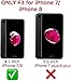 ORETECH Compatible with iPhone 7/8 Case, with 2 Pack HD Screen Protector 360° Full-Body Silicone Soft TPU Hard PC Protective Bumper Phone Case Cover - Rosegold