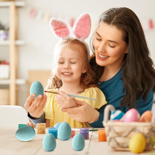 Huevos de Pascua decorativos para regalo de primavera y adornos de celebración familiar 3