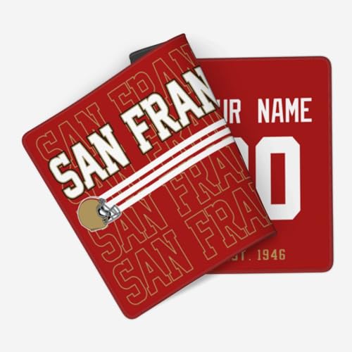 Image of ANTKING San Francisco Mouse Pad Custom Name and Number Desk Pad for Men Women Youth Gifts