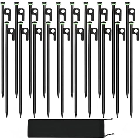 HOLANHING 20Pcs 16in Heavy Duty Tent Stakes Cover