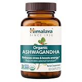 Himalaya USDA Organic Ashwagandha Root, 670 mg, 60 Day Supply, 60 Caplets