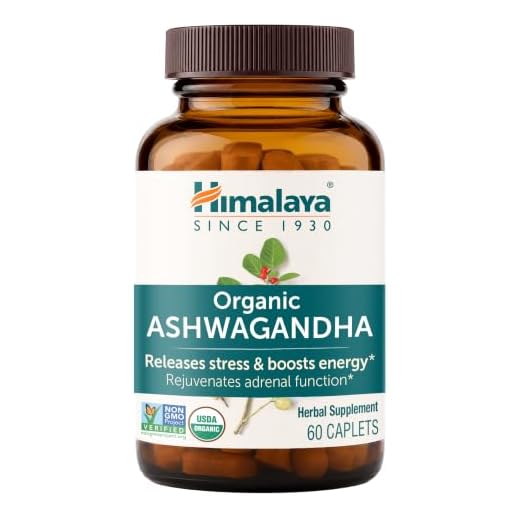 Himalaya Organic Ashwagandha, 2 Month Supply for Stress Relief, USDA Certified Organic, Non-GMO, Gluten-Free Supplement, 100% Ashwagandha powder & extract, 670 mg, 60 Caplets