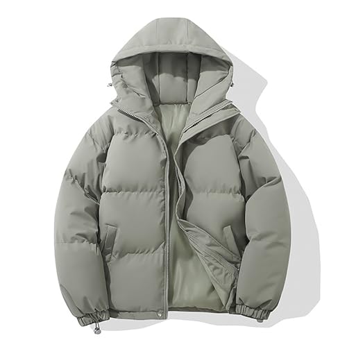 Sohodoo Chaqueta de invierno multicolor for hombre: ligera, impermeable y acolchada con capucha for viajes y deportes al aire libre.(E,L)