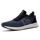  AX BOXING Zapatillas Hombres Deporte Running Sneakers Zapatos para Correr Gimnasio Deportivas Padel Transpirables Casual (44 EU, A9608-Azul)