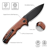 CIVIVI Praxis Taschenmesser Klappmesser, 9,52 cm 9Cr18MoV Klinge C803H – Ansicht 5