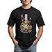 Legends of Rock Graphic T-Shirt, Vintage Guitar Design Tee, Unisex Music Lover Shirt (Large) Black