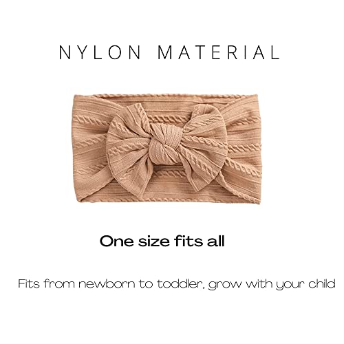 Prohouse 12 Pack Baby Nylon Headbands Hairbands Hair Bow Elastics Hair Accessories For Baby Girls Newborn Infant Toddlers Kids #TOP1