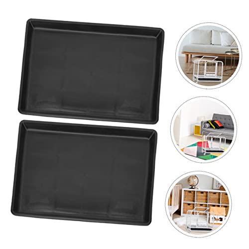 HAPINARY 2 Pçs Bandeja De Gaiola Para Animais De Estimação Bandeja De Cocô De Cachorro Suporte De Al