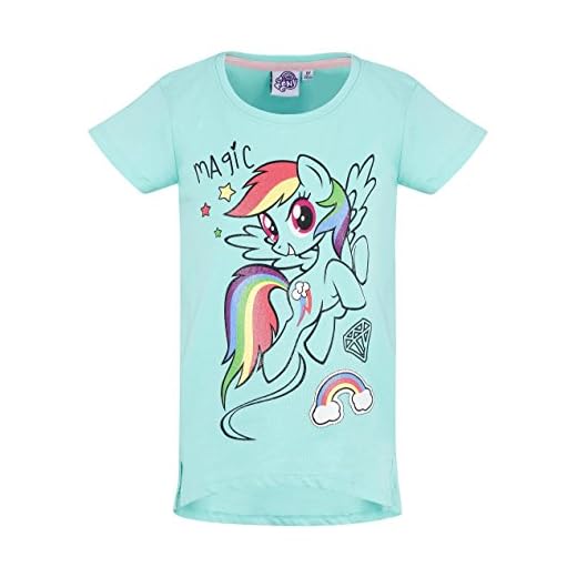 My Little Pony Flickor kortärmad t-shirt – turkos, Turkos, 24 månader