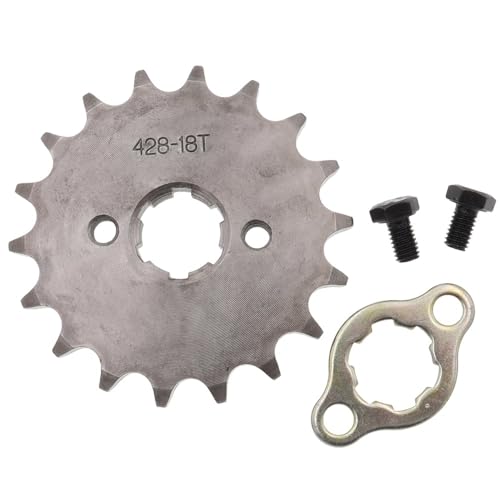 Pignon de moto 428 de précision 20mm 18T avec verrouillage renforcé