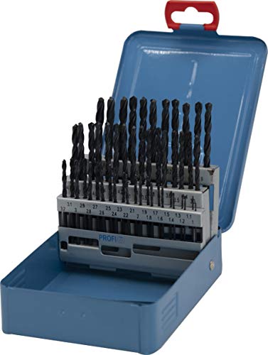 Gertus 1914150 Rose Box with 51 Twist Drill Bits in DIN 338 HSS-CO 130° Diameter 1-6.0 x 0.1 mm Increasing