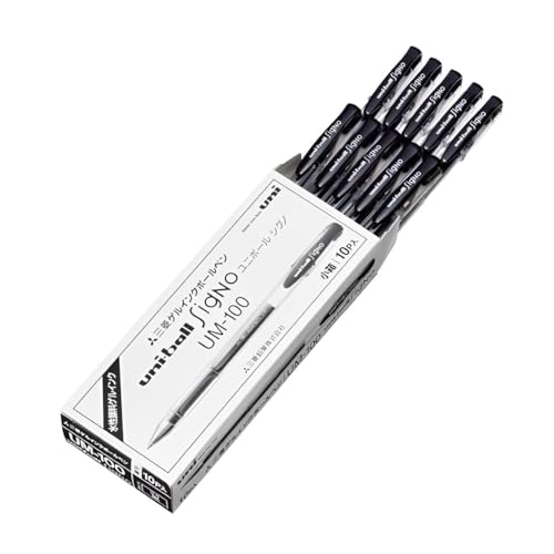 Uni-Ball Signo Standard Bolígrafo Gel 0.5mm Negro Pack 10 miniatura 7