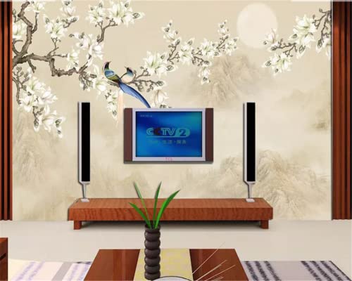 Papier peint 3D pour transformer un mur blanc en fresque florale - 4
