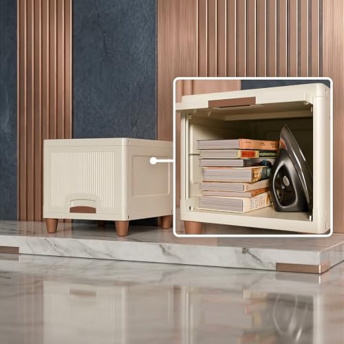 Image of Plastic Wardrobe for Clothes, Multipurpose Storage Cupboard Organizer Almirah with Shelves for Bedroom, Kids Room, Home & Office, (Ivory Drawer) (1 Layer)