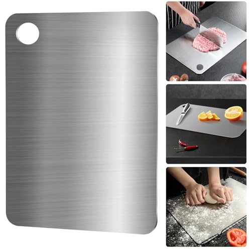BAOHUAHU 304 stainless steel cutting board, BPA-free, antibacterial and sustainable products, no plastic cover for stainless steel kitchen cutting board