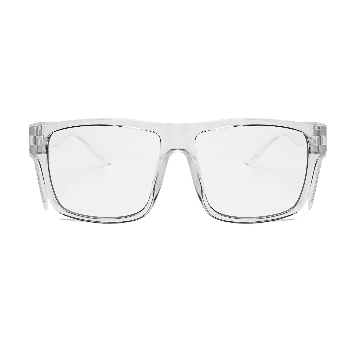 UV400 fotochromowe okulary ochronne ze zdejmowanymi osłonami bocznymi, blokujące niebieskie światło