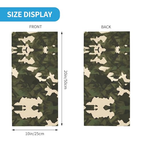 Army camouflage Multifunctional headscarf - Unisex, windproof and dustproof, suitable for fitness, fishing, hiking, etc.2