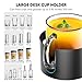 Upgraded Large Desk Cup Holder Clamp, OOKUU Anti-Spill Table Cup Holder, Metal Office & PC Gaming Desk Accessories, Compatible with Universal Cup, Bottles, Pencil Holder (Black)