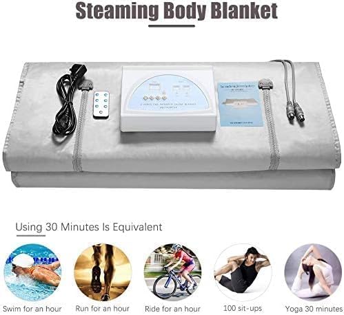 Oxford-Infrarot-Saunadecke mit Reißverschluss, um Ihre Hände frei zu haben, Ferninfrarot-Tanne-Dampfdecke für Heimsauna mit Fernbedienung, professionelles Detox-Therapie-Heim-Spa-Schön