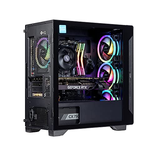 Image of Velztorm Erebix Custom Built Gaming Desktop PC (AMD Ryzen 3 3100 4-Core, GeForce RTX 3070, 64GB DDR4, 8TB PCIe SSD, 750W PSU, WiFi, USB 3.2, HDMI, Win 10 Pro) VELZ0056