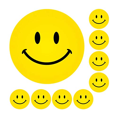 School Stickers S2-E8P3-P9I9 Autocollants Smiley Jaune