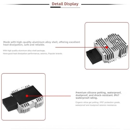 Convertisseur CC 24V vers 12V 10A pour alimentation auto