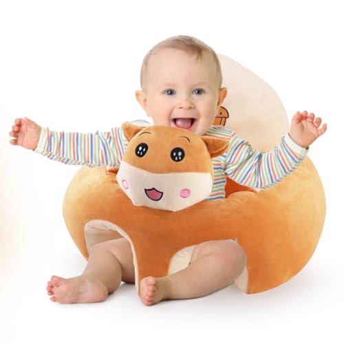 Image of KAKIBLIN Baby Support Sofa, Baby Chairs for Sitting Up,Infant Sitting Chair Sofa Plush Baby Learning to Sit Chair Infant Seats for Sitting Up for 6-16 Months Baby,Frog-1