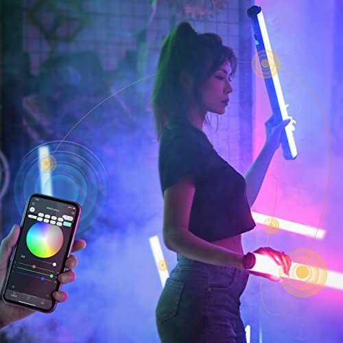 Image of Yongnuo YN100 Soft LED Video Light, 30W 39 inch Handheld Wand Light, RGB Full Color 2000K-10000K, CRI95+ APP Remote Control for Studio, 31 Scene Effects Stick Light for Video and Photography