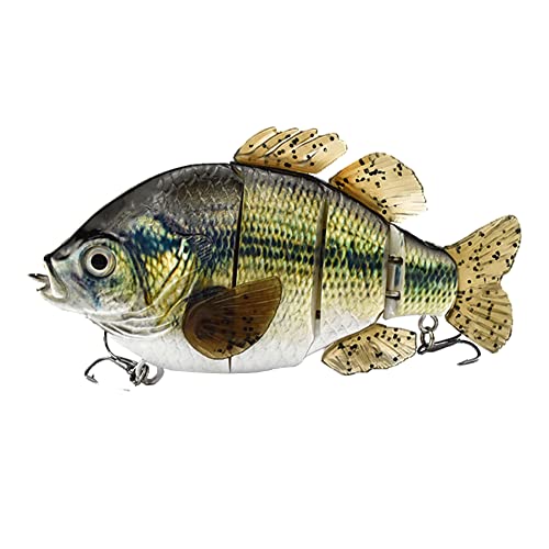 Ods Bass Fishing Lure 4 Segmented Jointed Swimbait Sinking Lure For Fishing Trout Pike Perch Walleye Muskie Shad (Color 896) #TOP26