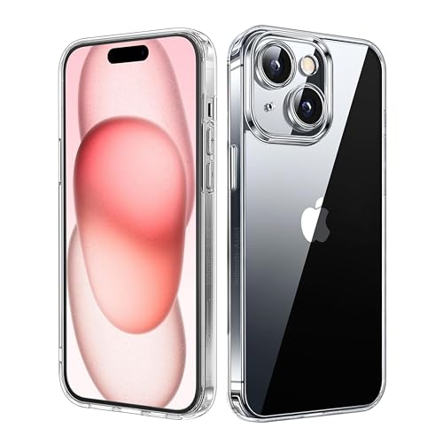 Innovate-Assist Clear Case for iPhone 15 6.1 inch Non-Yellowing Phone Military Grade Protection Shockproof Anti-Scratch TPU Back Slim Lightweight Transparent Protective Cover