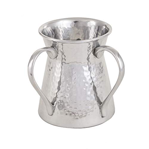 Vaso para lavado de manos Netilat Yadayim acero inoxidable miniatura 3