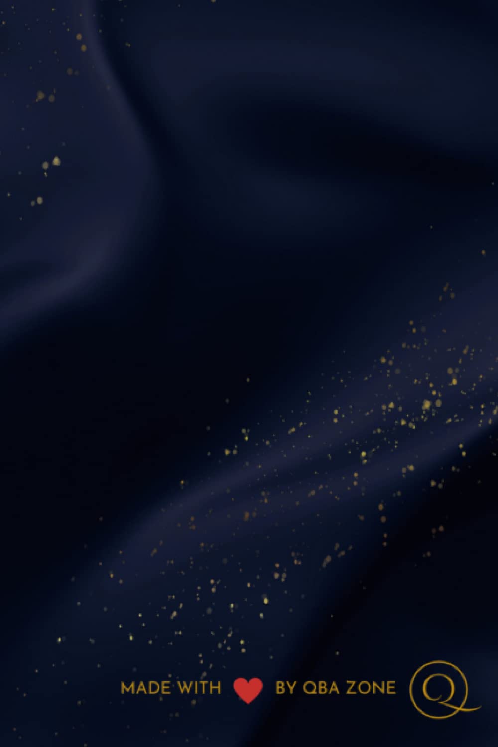 Notebook Qba Zone Luxury Blue Navy: Small Business Journal Notebook