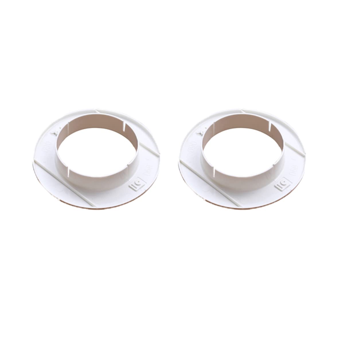 Unifizz ABS Pipe Collar, 95x26mm Snap-in Valve Tall Hole Cover Tap, White, 2PCS, 95mmx26mm