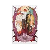 OBABO Death Note Light Ryuk Mello Near Poster Canvas Wall Art Living Room Posters for Bedroom Home Decorative 12x18inch(30x45cm), Unframe-style