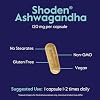 BESTVITE Advanced Ashwagandha 120mg w/Shoden (120 Vegetarian Capsules) - Clinically Studied Containing Industry Leading 35% Withanolide Glycosides - No Stearates - Vegan - Non GMO - Gluten Free