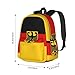 SEOCKA Flag German Coat Of Arms Laptop Commuter Backpack Shoulder Bag Casual Back Pack Daypack Bags With Side Pockets For Work Travel Daily Use