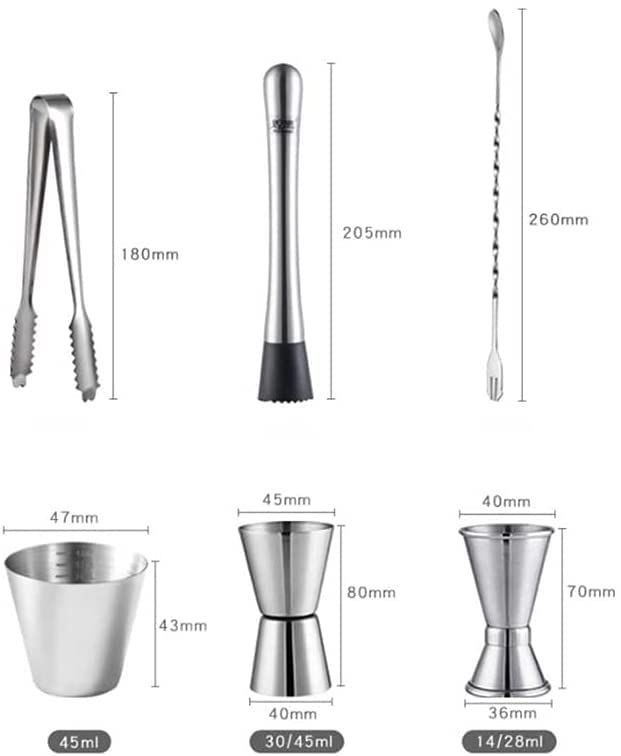Kit Bartender 19 Piezas con Soporte Giratorio Acero miniatura 2