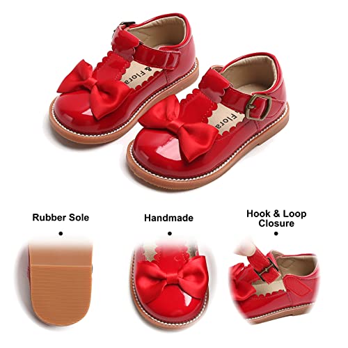Image of Felix & Flora Toddler Little Girl Mary Jane Dress Shoes - Ballet Flats for Girl Party School Shoes