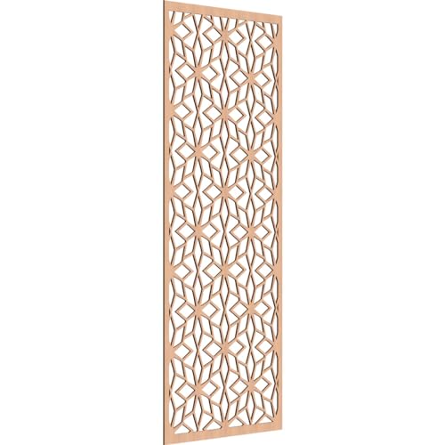 Image of 33 3 /8 inchW x 84 3 /8 inchH x 1 /4 inchT Lake Decorative Fretwork Wood Wall Panels, Alder