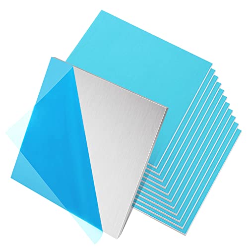 Welding Coupons - 12Pack 6061 T6 Aluminum Sheet Metal 4 x 4 x 0.118 (1/8) Inch Flat Plain 3mm Aluminum Plate Weld Practice Kit for MIG TIG Stick MMA Arc Welding Practice Kit for Beginners