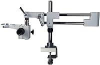Vista 2 de Kit de accesorios para microscopio, abrazadera para microscopio, soporte de brazo de brazo de laboratorio, zoom industrial, cámara estéreo
