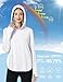 Cavva Womens Sun Protection Hoodie UPF 80+ UV Shirts Lightweight with Thumb Holes Dry Fit Tops Outdoor Running White L